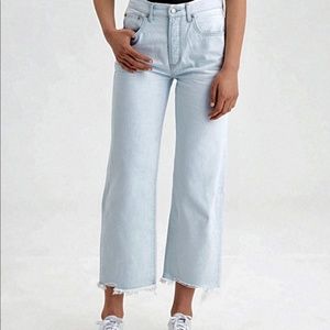 American Eagle Outfitters Wide Leg Crop Jeans Size 6